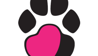 4 Luv of Dog Rescue pawprint logo