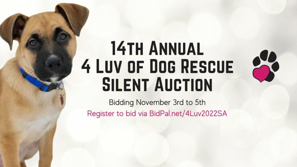14th Annual 4 Luv of Dog Rescue Silent Auction
