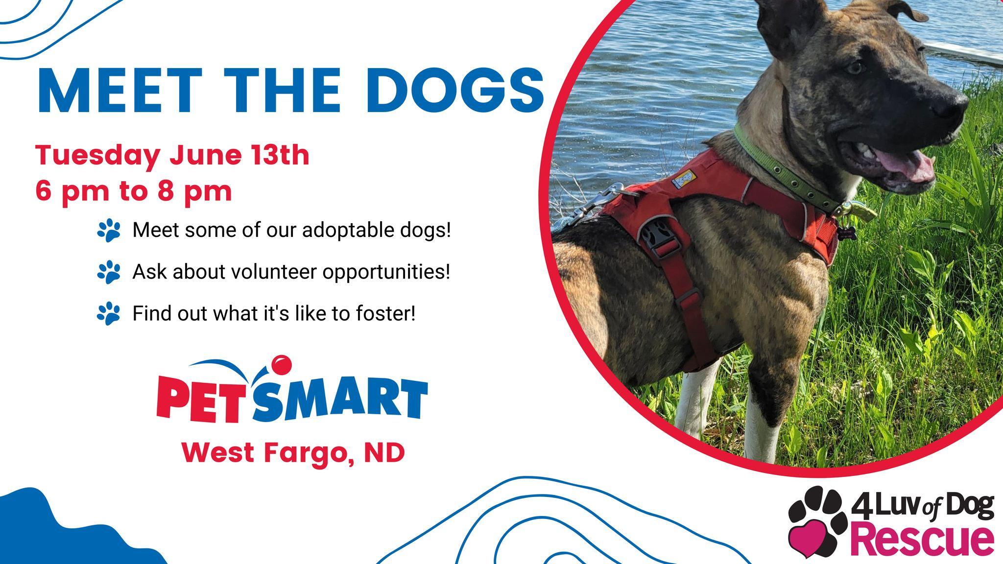 Meet the Dogs - West Fargo, ND PetSmart Event - June 13, 2023